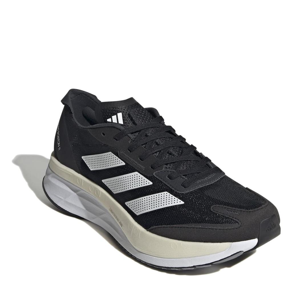 Adidas Herren Adizero Boston 11 Laufschuhe, LWE89, Core Black/Footwear White/Carbon (GX6651), Größe 28,0 cm
