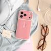 High-Grade Solid Color Ring Holder Phone Case, Compatible with iPhone 14/13 and Apple Promax Models, Drop-Proof Design