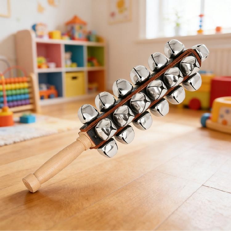 25 Sino de Mão Afinado com Precisão Materiais Seguros para Crianças Conjunto de Percussão de Mão Textura de Madeira para Uso em Sala de Aula