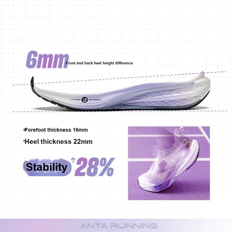 Anta Kids Mesh Hailang GS3 Fashion Fitness Test Lightweight Shock Absorption Low Top Running Shoes Kids Running Shoes White Pink 322445516-3
