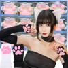 3D Cat Claw Sun Protection Sleeves Women Girls Cute Fingerless Cat Paw Pawpads Gloves Lolita Cosplay Halloween Party Mittens