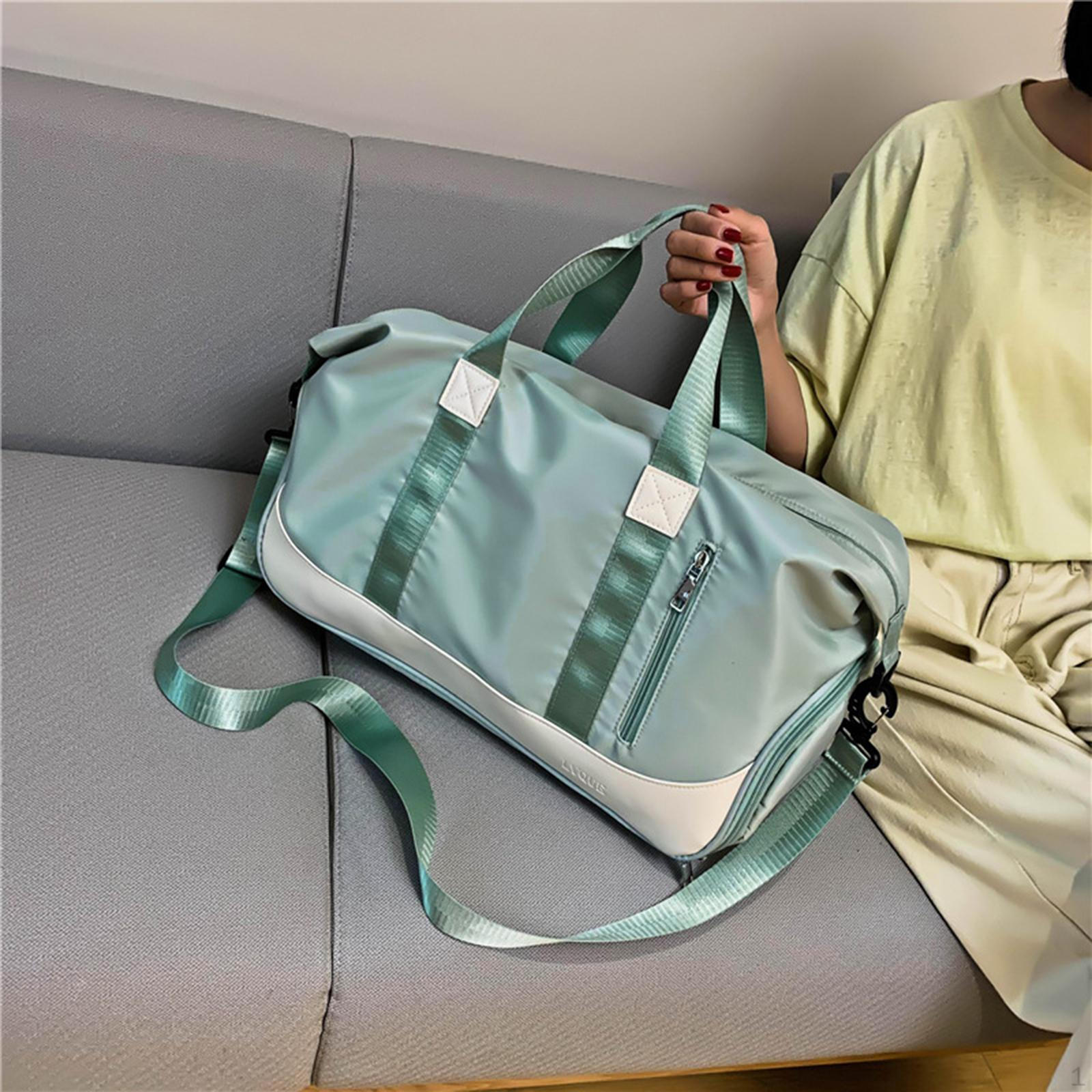 

Gym Duffle with Bag, Waterproof Travel Bag Swim Pack Luggage er Backpack зелений