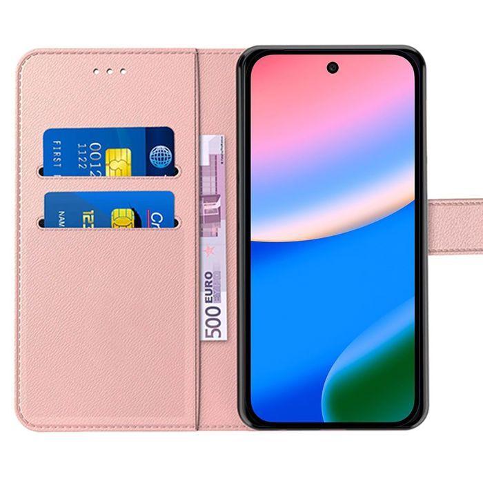 Coque de Protection - E.F.Connection - pour Google Pixel 10 - Antichoc Synthécuir Luxe Rose