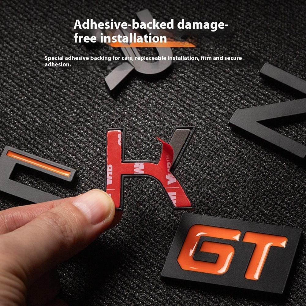 swpzb8 Fit For Zeekr 007GT 001 7X 009 007 Black Emblem Modification Black Warrior Car Rear Emblem Decoration