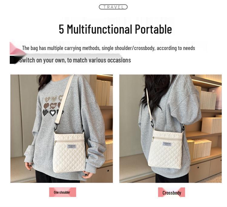 2024 Trendy Minimalist Argyle Handbags: Women's Crossbody & Shoulder Bags
