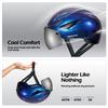 Odoland Bicycle Helmet with Magnetic High Impact Ultra Chin Sun Adjustable Size for City and Road Bikes Goggles, ASTM/CE/CPSC Certified, Rigidity,