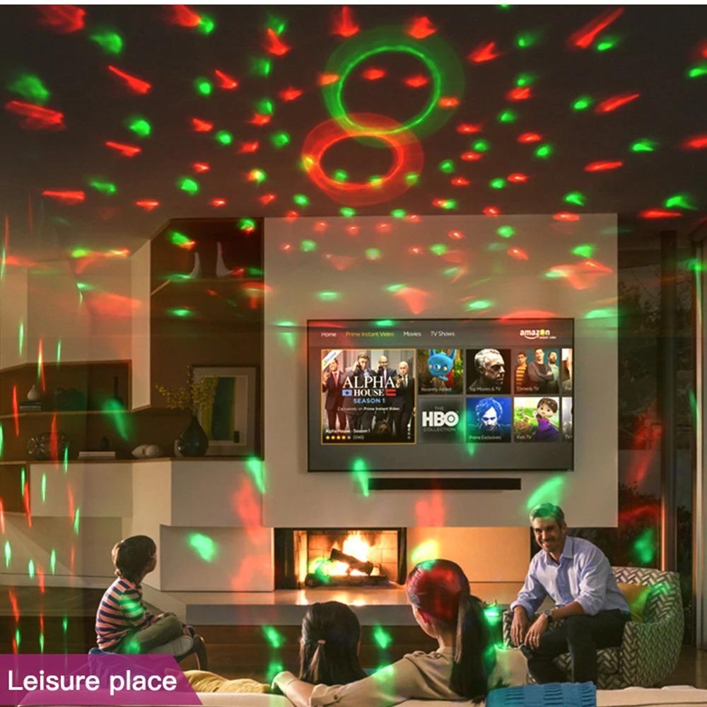 USB Charging Bluetooth Music Light Disco Rotating Stage Light LED RGB DJ Ball Party Wedding Atmosphere Lights