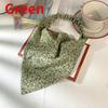 Floral Kerchief Headwear Wrist Head Wrap Scarf  Triangular Headscarf  Accessories Hair Band Fashion Women Hats Creative Gifts
