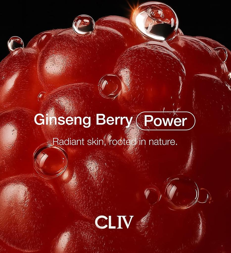CLIV Koreanischer Ginseng-Beeren Premium-Creme - Feuchtigkeitsspendende Creme, Straffende Pflege, Nährende Creme, für Trockene Haut, Koreanische Hautpflege, 50ml