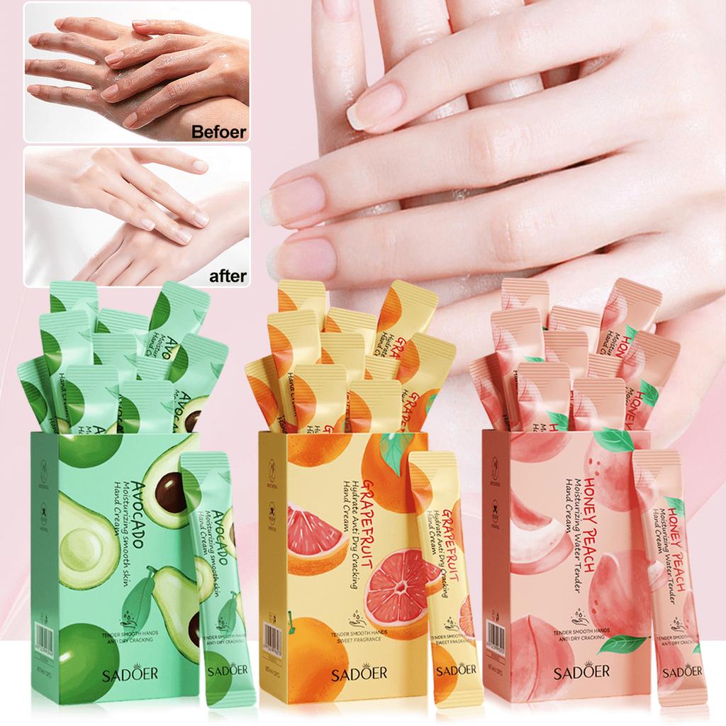 20Pcs/Box Peach Hand Cream,Delicate And Nourishing Hand Skin,Smoothing Hands,Improve Dry Crack,Repai