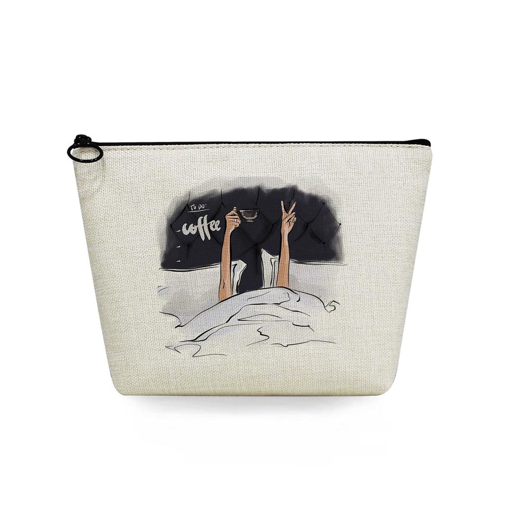 Women Leopard print lettering Print Cosmetic Bag Toiletries Organize Travel Storage Case 6731 KTB