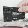 Guitar String Action Gauge Ruler Set Up Gauge Multifunctional Fret Rocker Luthier Tool with Leather Case, Precise Etched