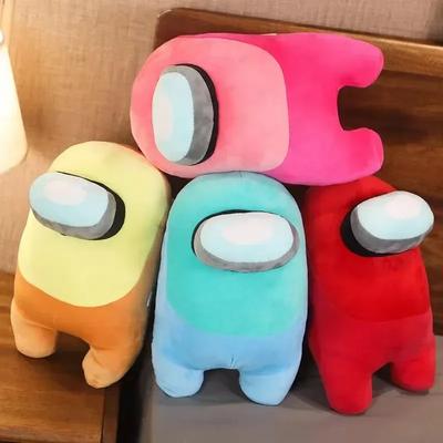 Linda Almohada Corporal de Peluche Among Us Suave Anime Cojín Largo Para Sofá Durmiendo Abrazar Muñeco Relleno Regalo Decorativo