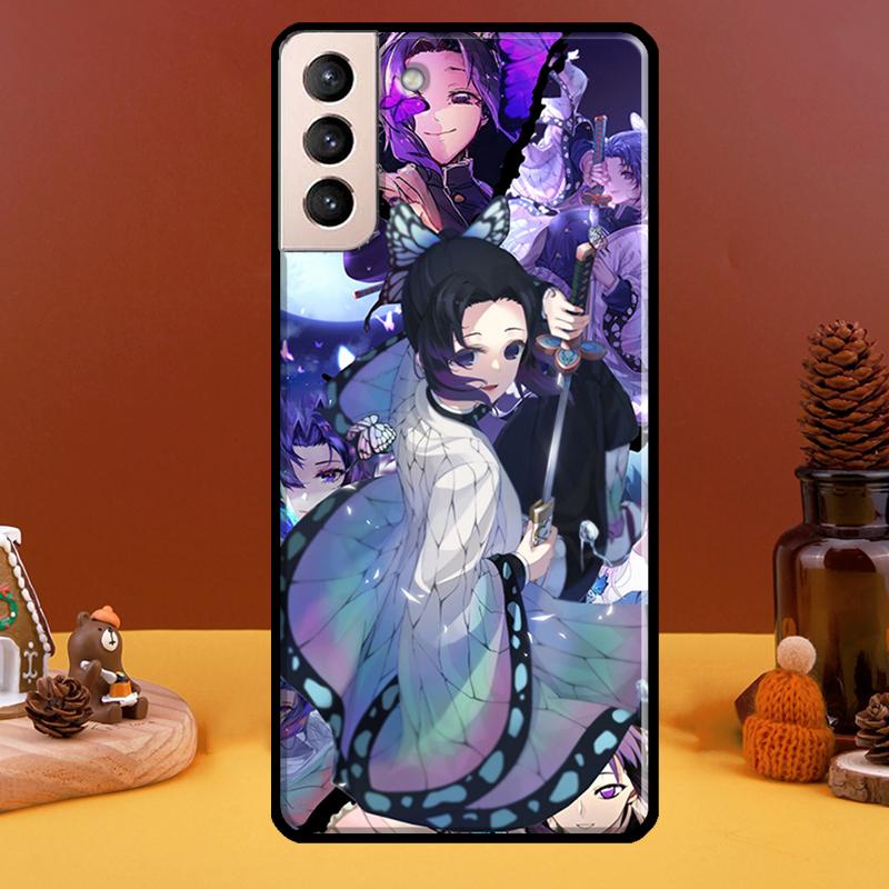 Anime Demon Slayer Kanao Shinobu Sama Case For Samsung Galaxy S21 S20 FE Note 20 S22 Ultra Note 10 S8 S9 S10 Plus Phone Cover