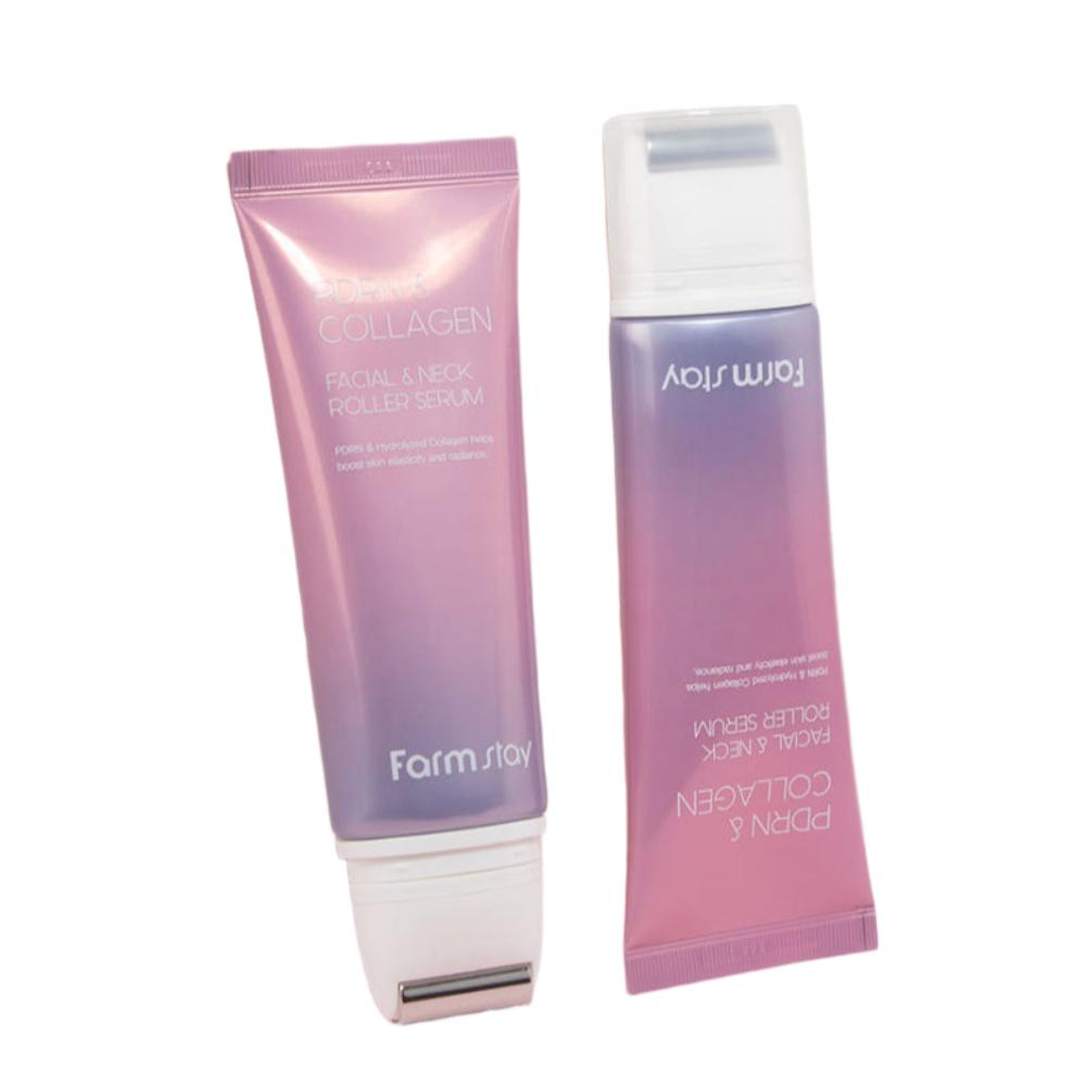 Farmstay PDRN & Collagen Facial & Neck Roller Serum 100ml 1+1