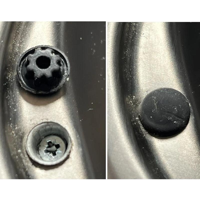 4 piezas Tapa de Tornillo Negra para Caravana Engranaje Fregadero Placa de Cocina Cocina Duradera para Smev Dometic Autocaravana Camper Accesorios RV Tapa de Tornillo