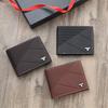 Men's Wallet Short Fashion Trend Simple Card Bag Zipper Driver's License Large Capacity Portable