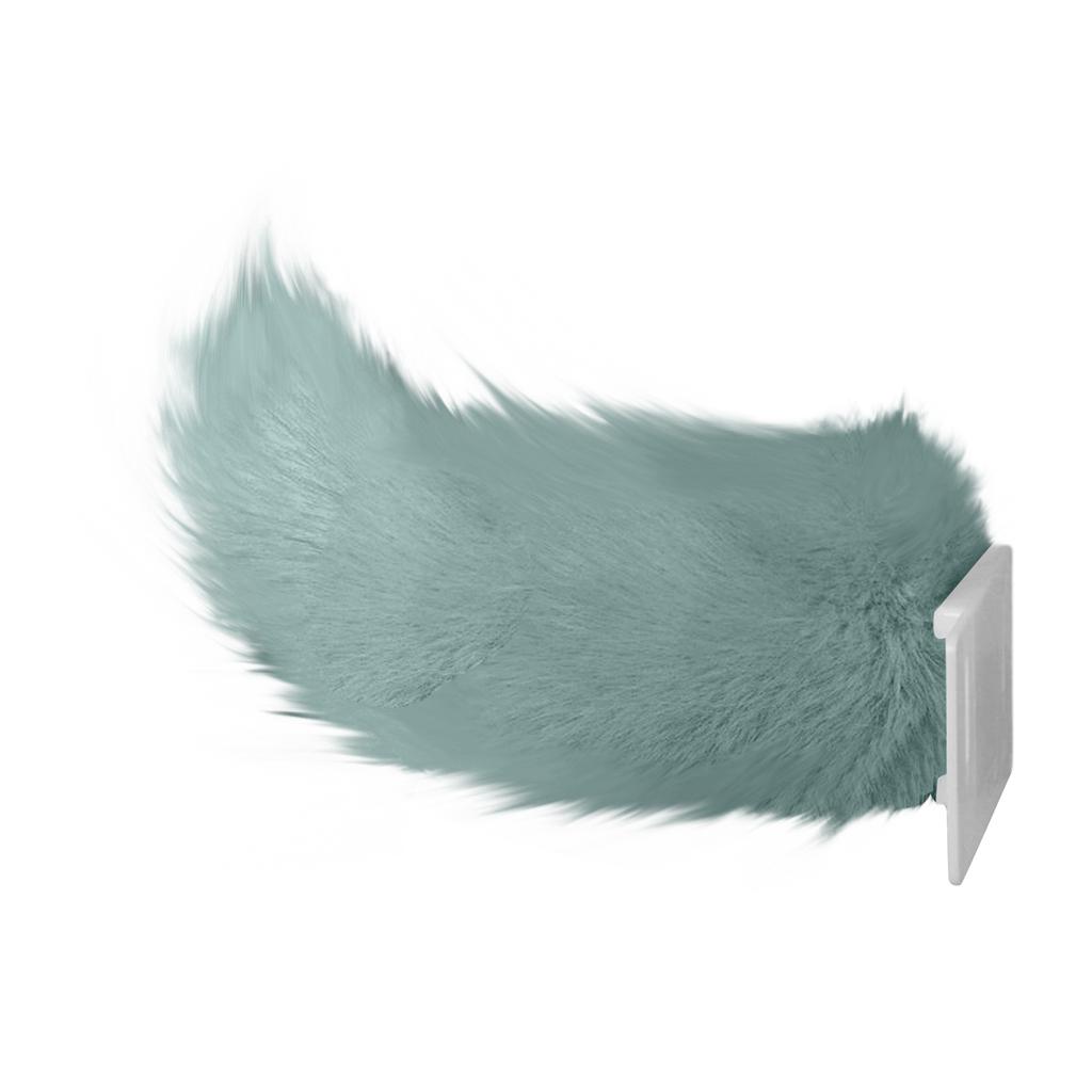 Electric Remote Control Plush Tail for Cars Electric Vehicles Sound Activated Faux Fur Tail Attachment for Vehicle Rear Decoration Single Color