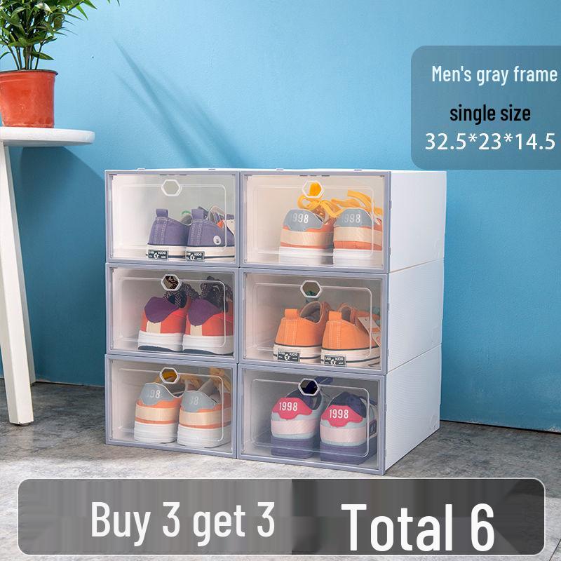 Foldable Transparent Shoe Box - Space-Saving, Dustproof & Moisture-Proof Storage Solution