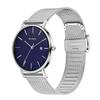 Simple Stylish Brand Popular Ultra Thin Lightweight Analog Watch Business Waterproof Quartz Arm Watch Silver Blue [BUREI] Men's Men's -