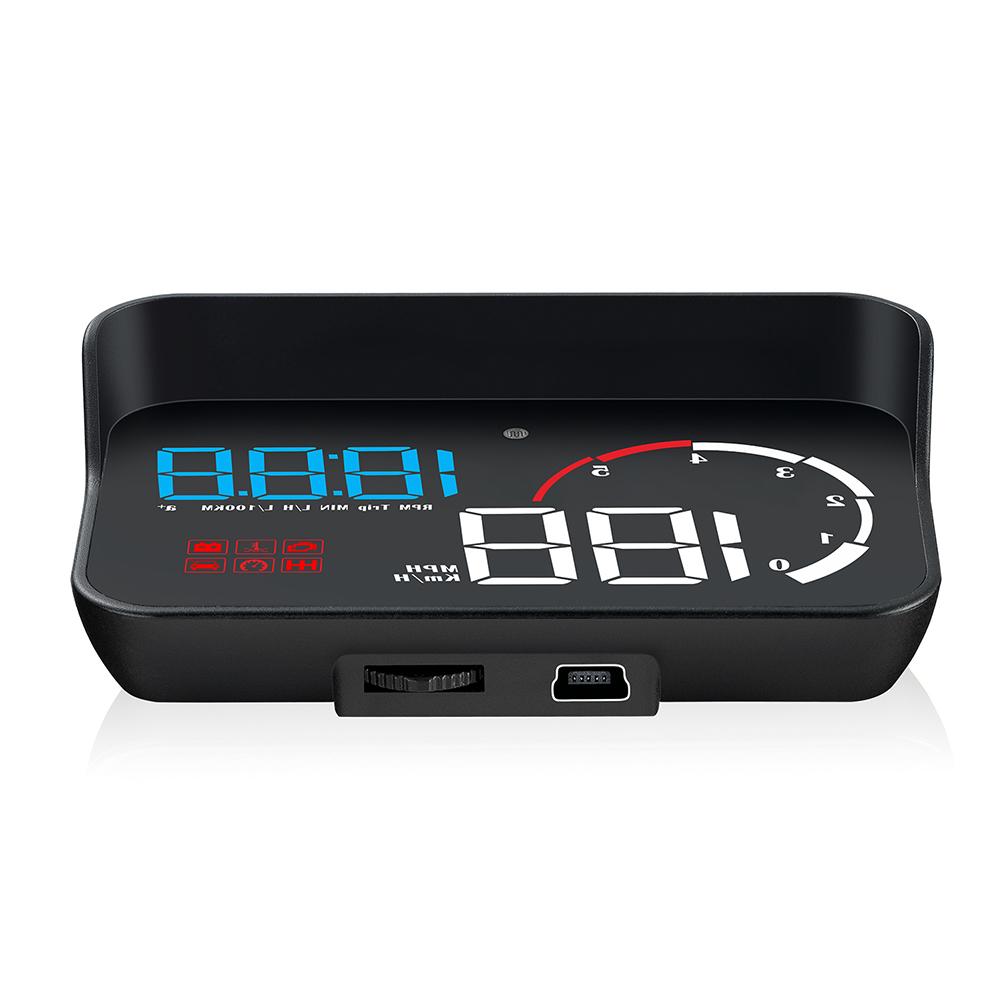 Car Hud Head-up Display M10 Hd Windshield Projector Obd Overspeed Warning Multifunction Driving Safety Modified Parts