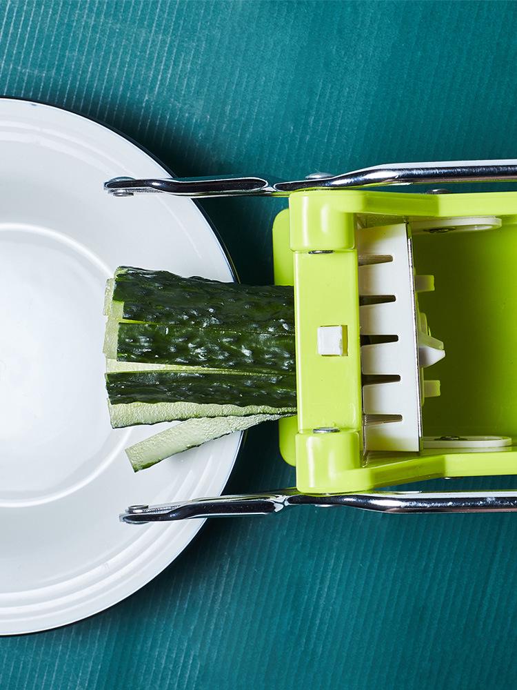 Manual Veggie Slicer: French Fry, Cucumber, Carrot, Potato, and Lettuce Cutter