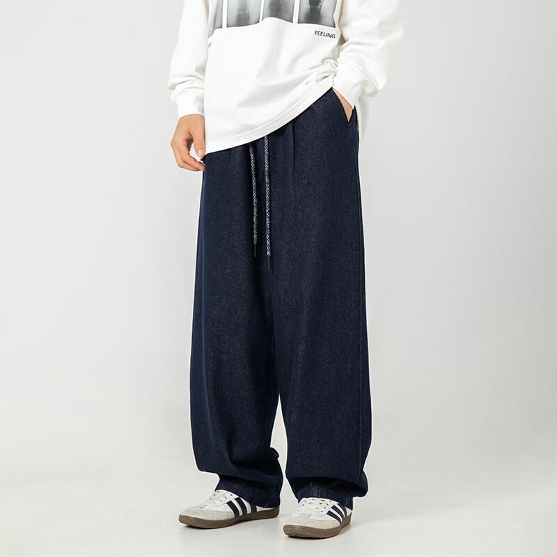 

Мужские джинсы VUUG свободного кроя с широкими штанинами, рабочая одежда 2XL