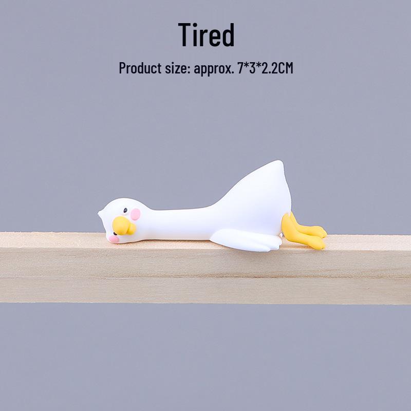 Gaga Daily Cute Duck Desktop Monitor Plush Figure - Desk & Car Decoration, Stress Relief Ornament As shown