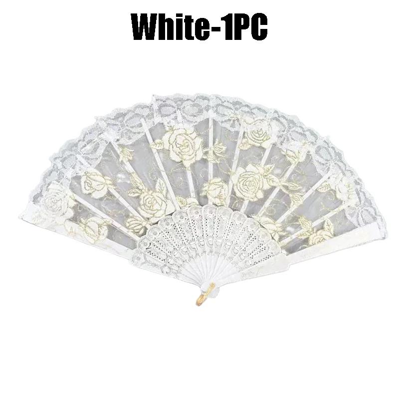 

Складной кружевной веер в стиле ретро Лолита, портативный, милый, сказочный, темный, готический, придворный танец, ручной веер, художественное ремесло, подарок, украшение для свадебной вечеринки as picture