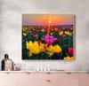 RUOPOTY DIY Frame Oil Painting By Numbers Tulip Flower Home Decor Acrylic Home Decor On Canvas Wall Art Picture For Living Room