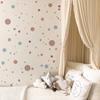 3 Pcs Bohemian Painted Dots Wall Stickers, Artistic Kids Room Decor with Self-Adhesive Removable PVC, Waterproof Peel and Stick Art