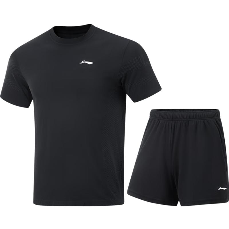 Li-Ning National Team Quick-Dry Table Tennis & Badminton Two-Piece Set L