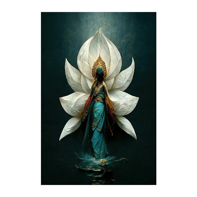 Raven Queen Sacral Redemption Posters and Prints Wall Art Pictures Flower People Canvas Painting Living Room Home Decor Cuadros