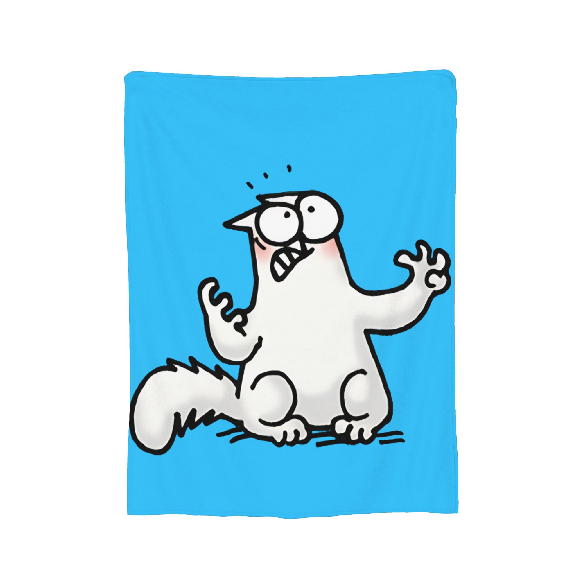 

Cartoon Cat Simons Cat Fleece Blankets Vintage Throw Blanket for Home 150*125cm Bedspreads, 150x200cm
