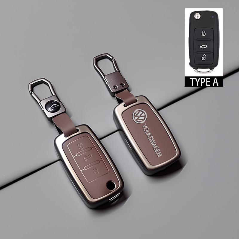 Compatible with Volkswagen Lavida, Lingdu, T-Roc, Touran, Tiguan L Key Case and Keyring.