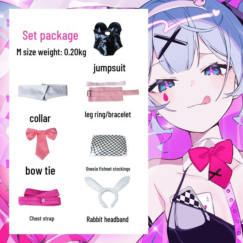 

Комплект костюма для полного косплея девушки-зайчика Хацунэ Мику для аниме-конвенций и выступлений XXL