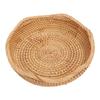   Basket Round Woven Storage Bowl Bread Fruit Serving Basket for Kitchen Dining Room Living Room