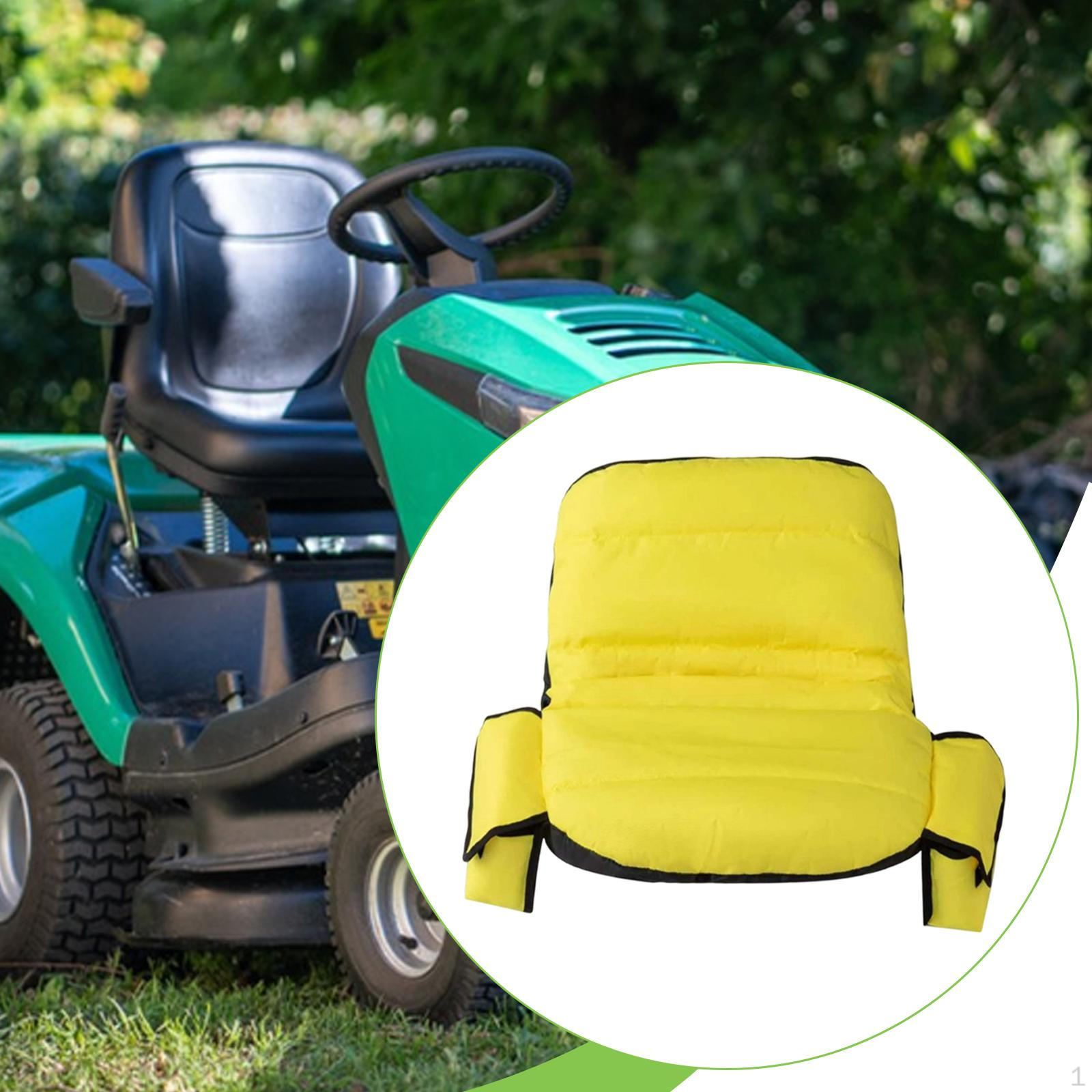 

Lawnmower Seat Cushion Cover Breathable Premium Oxford Cloth Accessory for Yard Farm Garden жовтий