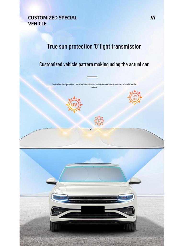 Tesla Model 3/Y/S/X Windshield Sunshade Umbrella - Cooling Sun Visor