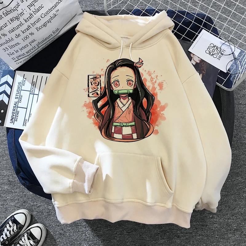 Kimetsu No Yaiba Manga Demon Slayer Hoodie Harajuku Japanese Animation Kawaii Sweatshirt Animation Tanjiro Kamado Nezuko