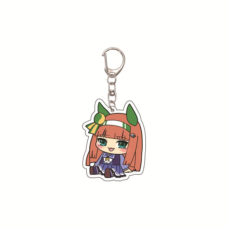 6CM Cute Anime Pretty Derby Shuttle Mejiro Mcqueen Symboli Rudolf Kawaii Acrylic Keychain Game Jewelry Cosplay Props