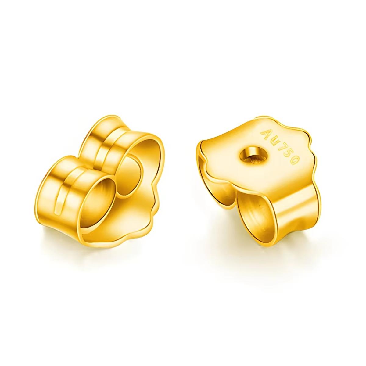 Szjinao Trending Earrings Moissanite Gold Real Original With Wedding Luxury Jewelry For Women 18K Real Gold