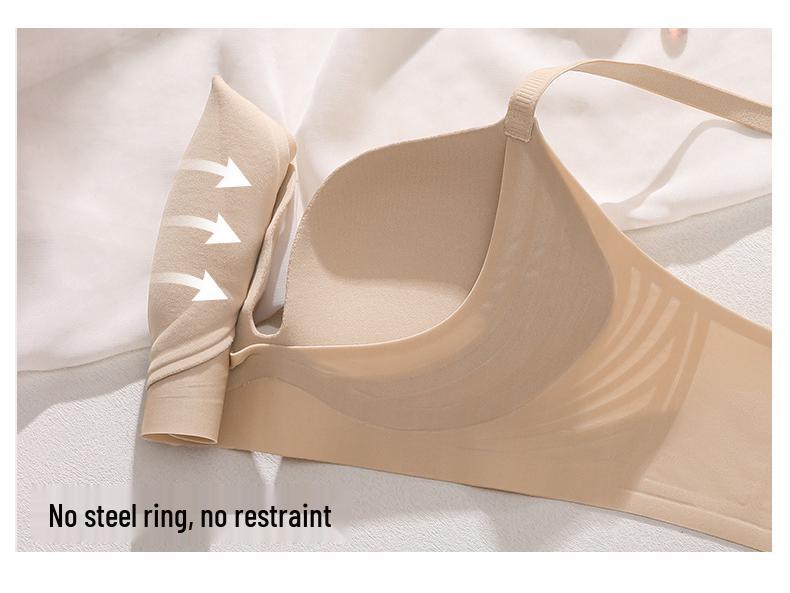 Gładki Biustonosz Bandeau Push-Up na Mały Biust - Antypoślizgowy i Zapobiegający Opadaniu z Zapięciem z Przodu i Pięknym Tyłem