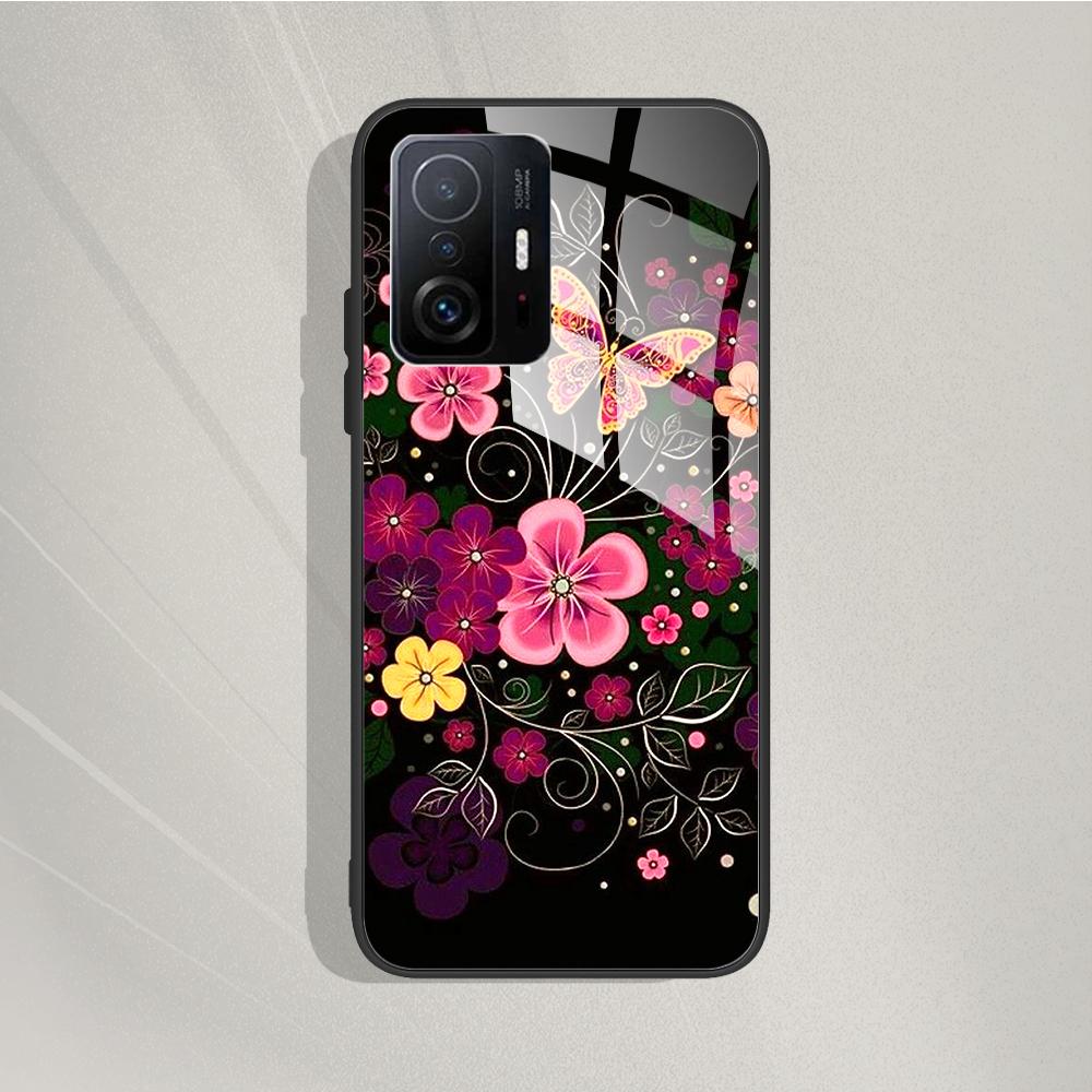 For Xiaomi 11T Pro 11T Case Fashion Tempered Glass Case Back Cover Fundas For Xiaomi 11T Pro 11T Phone Cases 11T Pro 11 T Capa