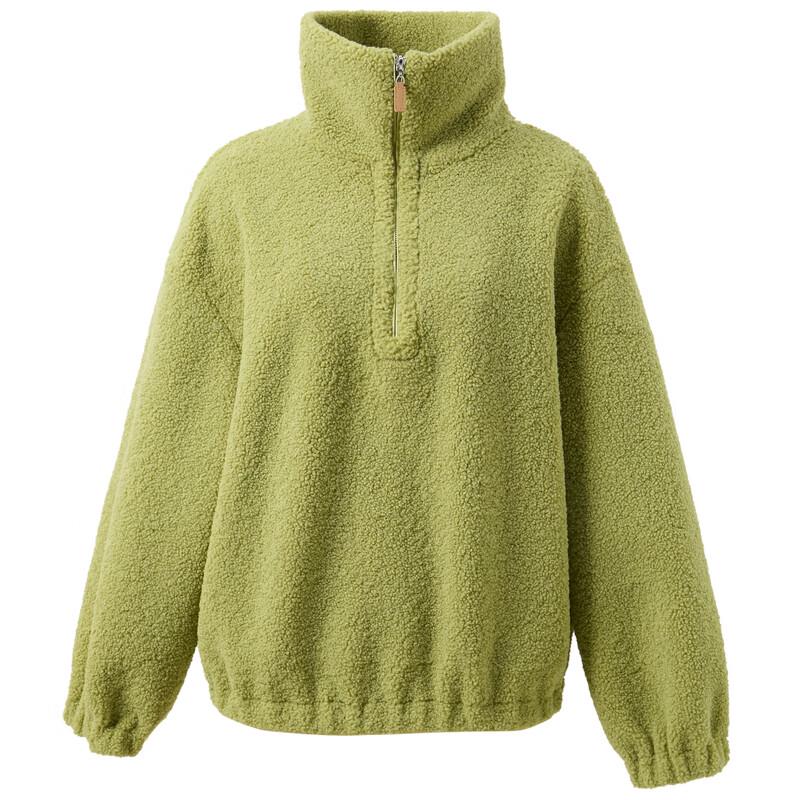 Sancai Women's Faux Lamb Wool Plush Loose Coat