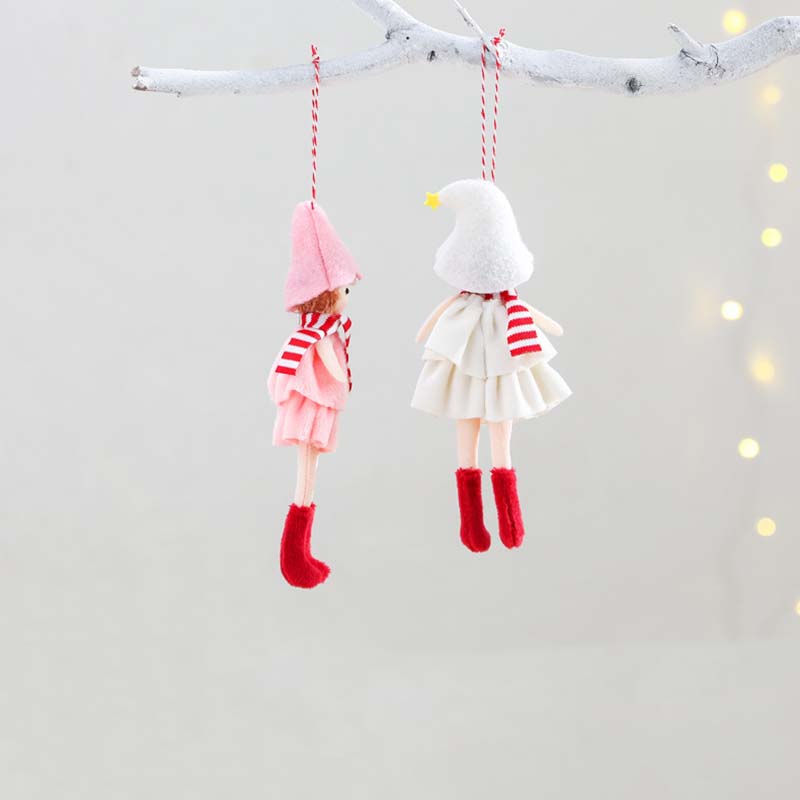 WTEMPO Christmas Pendant Cute Christmas Tree Ornaments Holiday Decor for Xmas New Year Party & Home Decoration Dollhouse Christmas Decorations