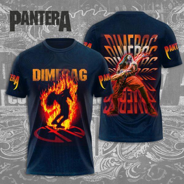Populaire Groupe de Heavy Metal Rock Pantera Impression 3D Hommes Femmes T-shirt Col Rond Manches Courtes Hip Hop Haut Streetwear Décontracté T-shirts Adultes