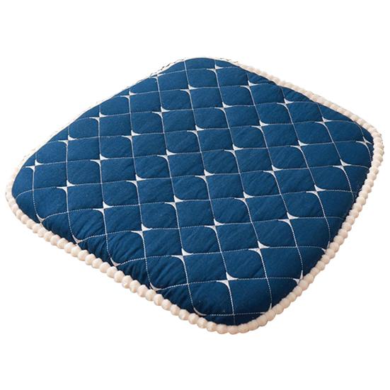 Yousheng Chair Mat Zipper Design Comfortable Seat Cushion Easy To Clean Strap Fixed Chair Cushion for Home Office