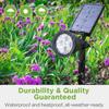 4LED Outdoor Solar Lights Lawn Ground Lamp Waterproof Landscape Solar Spotlights Pathway Garden Light Walkway Driveway Decor New