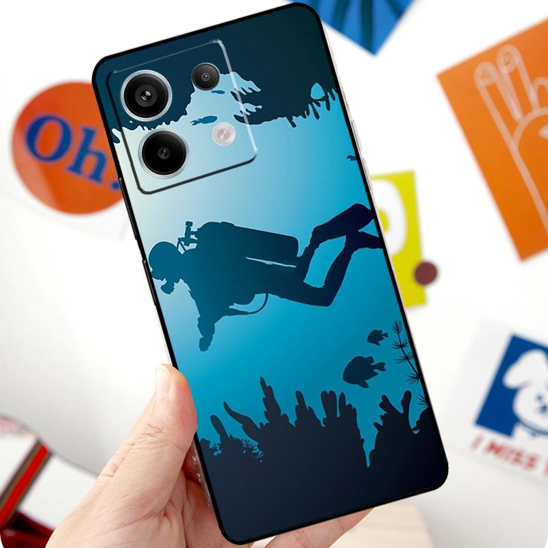 Diver Underwater Diving Cave Caving Funda For Xiaomi Redmi Note 11 10 12 13 14 15 Pro Plus Case For Redmi 15 10C 13C 12C 14C 15C